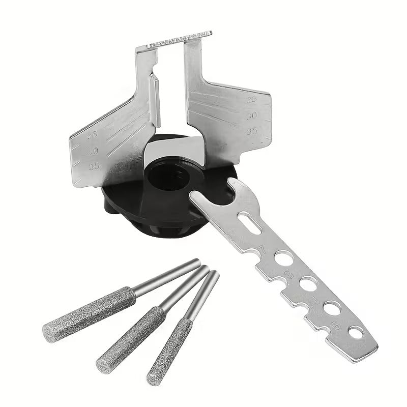 Fast Chainsaw Sharpener Kit with 3 Stone Bits - Halri