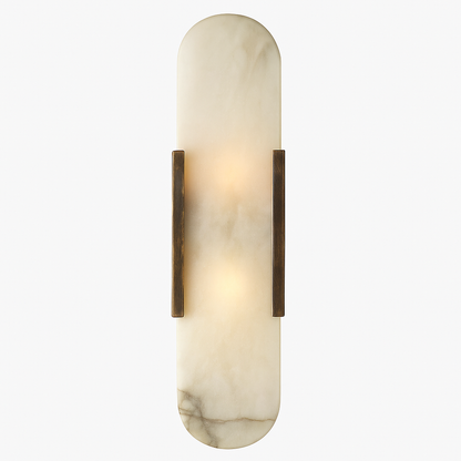 Elegant Marble Bedside Wall Light with Warm Glow