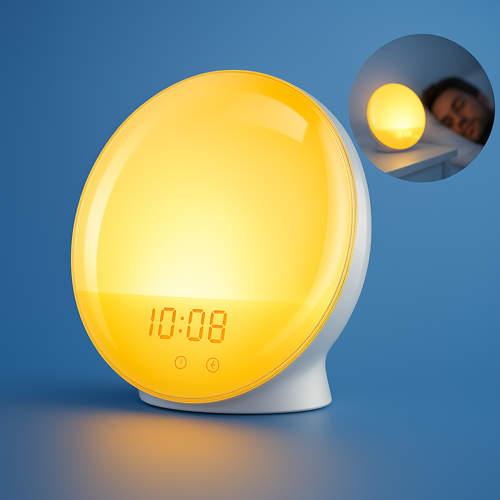Wake Up Light Alarm Clock with Simulated Sunrise - Halri