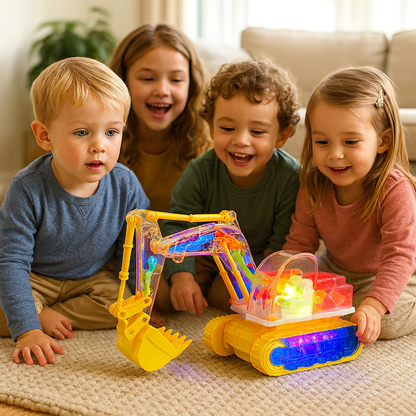 Colorful Musical Toy Excavator - Halri