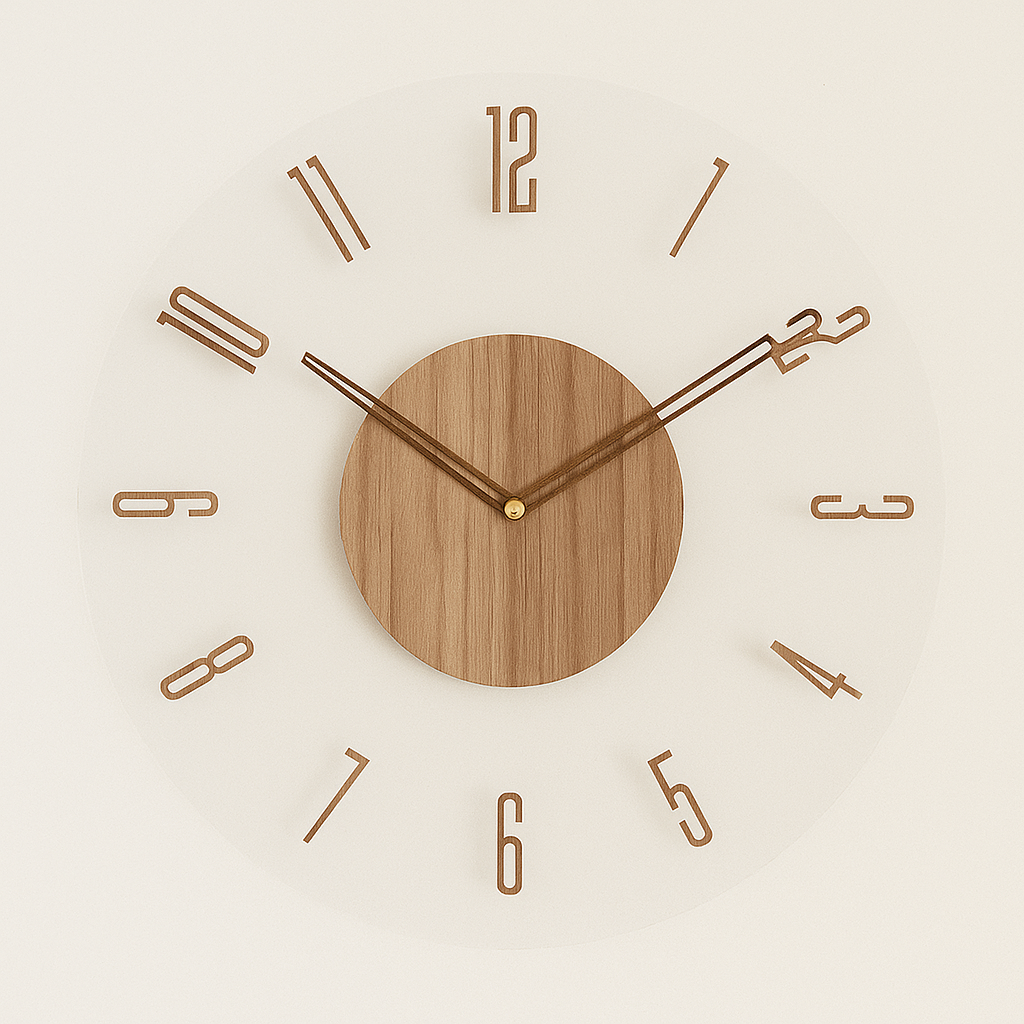 Classic Round Wall Clock Minimalist Home Decor