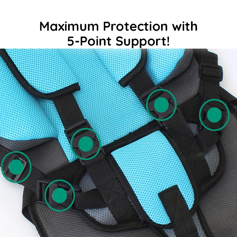 Kids Car Booster Seat Cushion Adjustable Support Pad