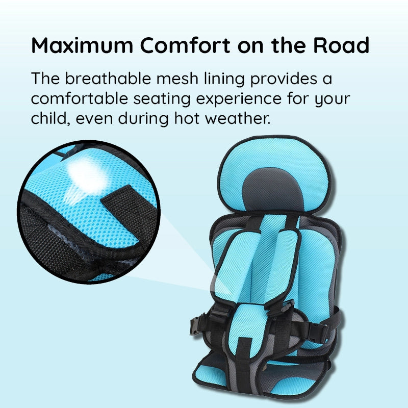 Kids Car Booster Seat Cushion Adjustable Support Pad