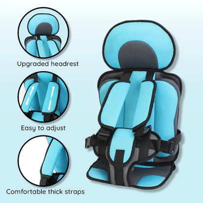 Kids Car Booster Seat Cushion Adjustable Support Pad