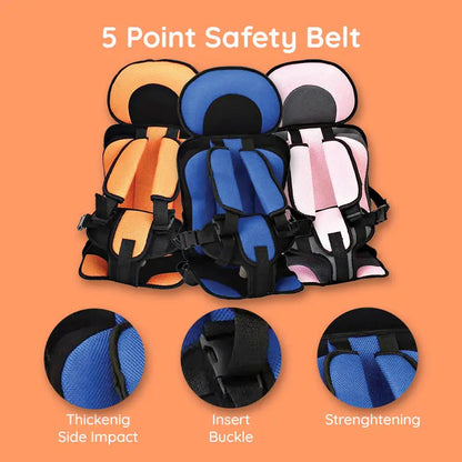 Kids Car Booster Seat Cushion Adjustable Support Pad