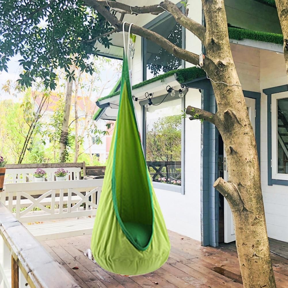 Children's Hanging Chair Swing with Inflatable Cushion and Kit