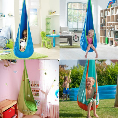 Children's Hanging Chair Swing with Inflatable Cushion and Kit