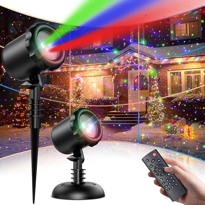 Colorful Outdoor Christmas Laser Projector Lights - Halri