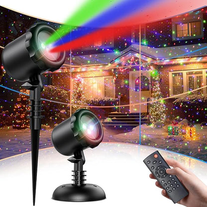 Colorful Outdoor Christmas Laser Projector Lights - Halri