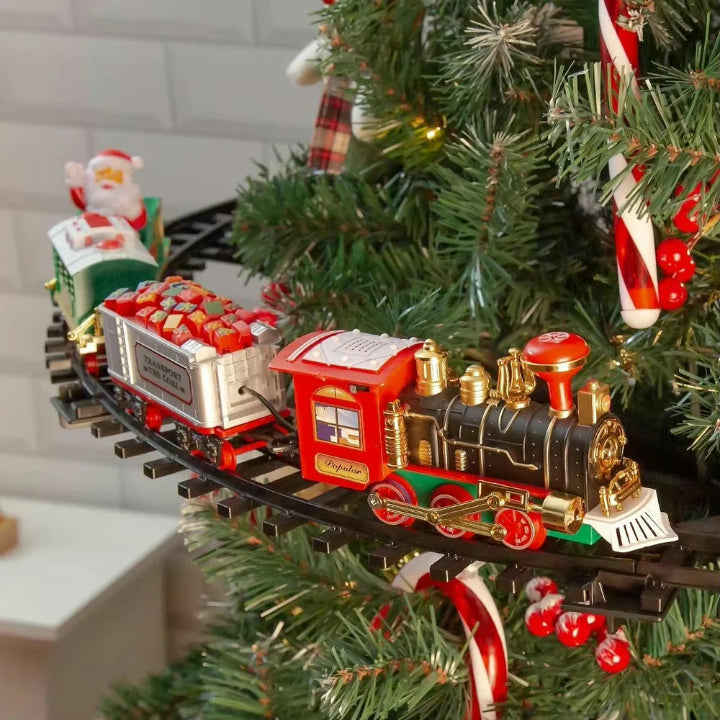 Festive Musical Christmas Tree Train Set - Halri
