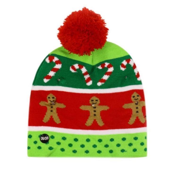 Fun Holiday LED Beanie Hat
