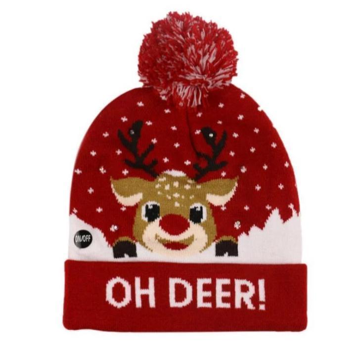 Fun Holiday LED Beanie Hat