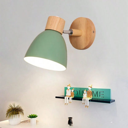 Modern Wooden Wall Light Scandinavian Style