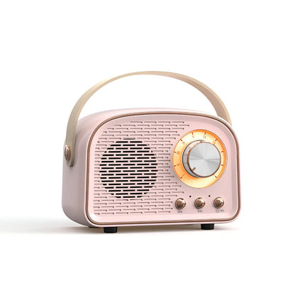 Classic Wireless Bluetooth Speaker with Retro Radio Style