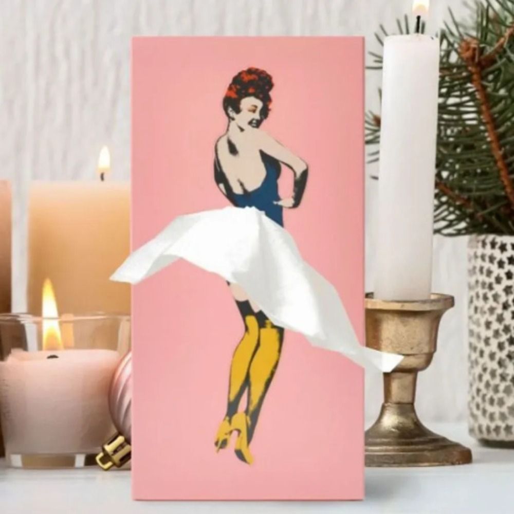 Colorful Flying Skirt Tissue Box