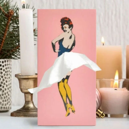 Colorful Flying Skirt Tissue Box