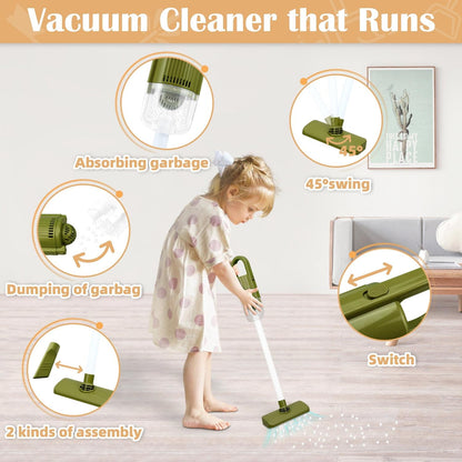 Cleaner Tool Toy with Hanging Rack, Easy to Assemble and Disassemble, Safe for Ages 3