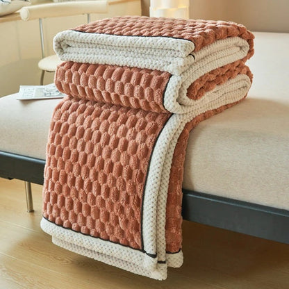Plush Fleece Blanket - Warm Lightweight Throw