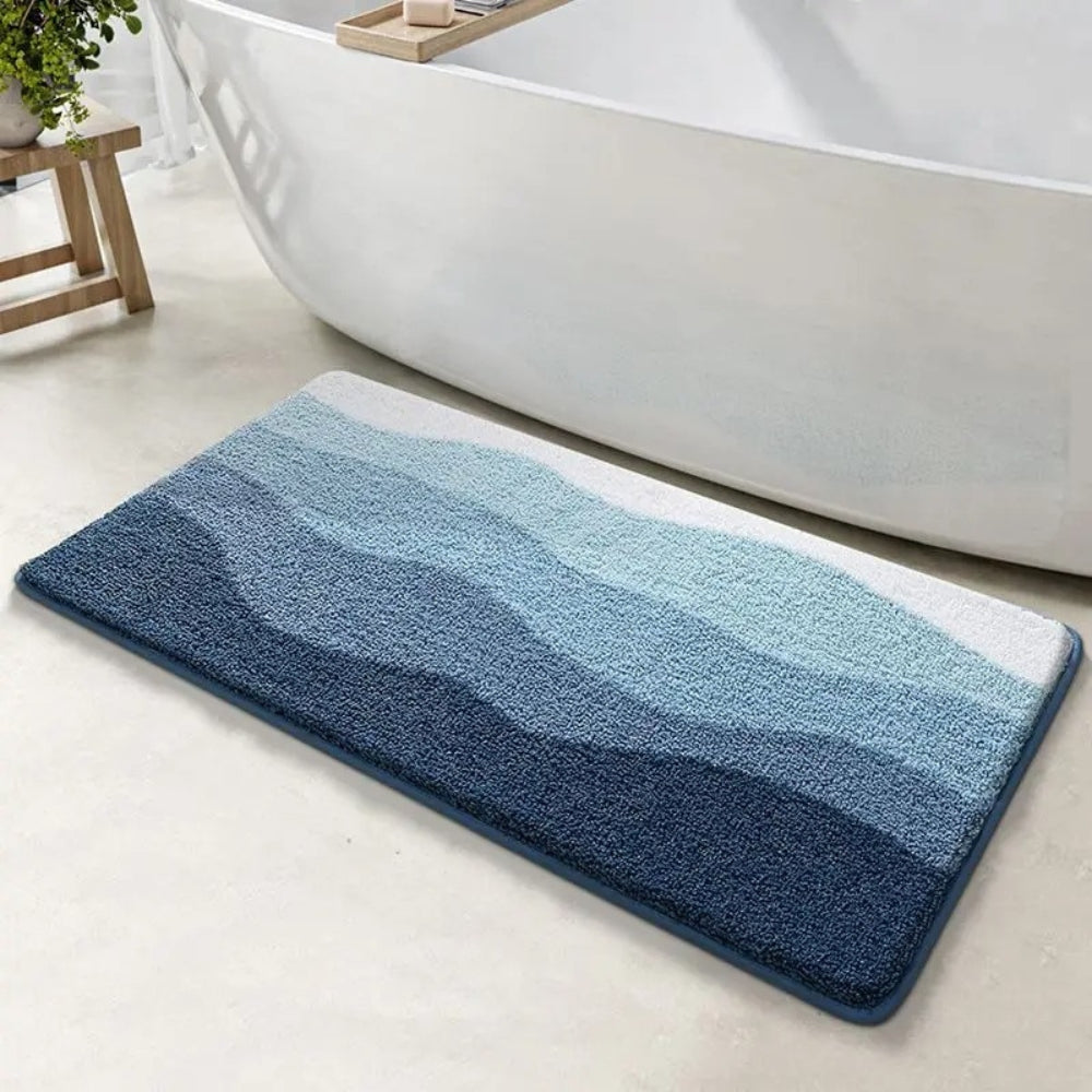 Ocean Blue Anti-Slip Bathroom Mat