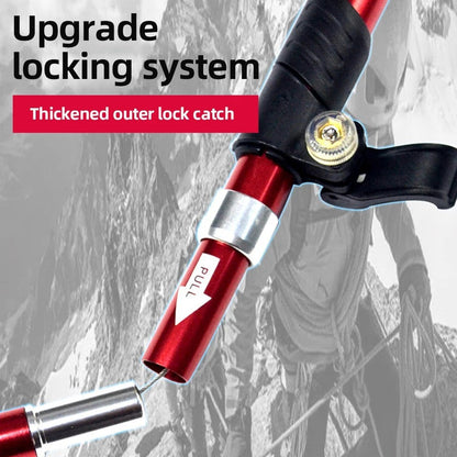 Collapsible Walking Pole - Lightweight Trekking Stick Ideal for Men Women and Seniors