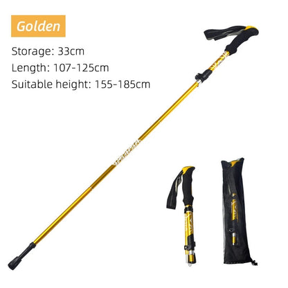 Collapsible Walking Pole - Lightweight Trekking Stick Ideal for Men Women and Seniors