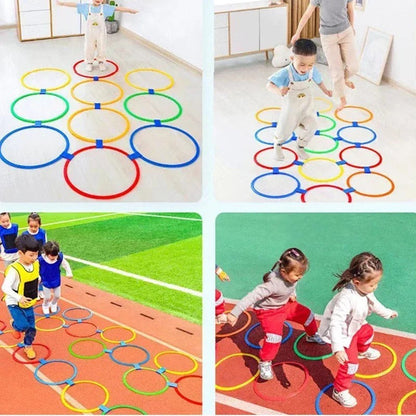 Colorful Jump Rings for Outdoor Games and Physical Activity Play