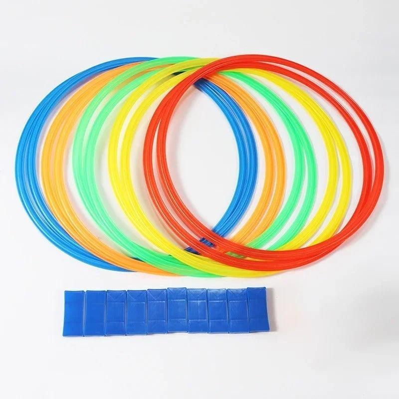 Colorful Jump Rings for Outdoor Games and Physical Activity Play