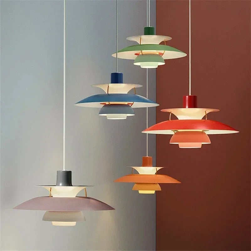 Vibrant Scandinavian Glass Pendant Lamp - Halri
