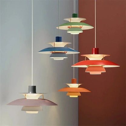 Vibrant Scandinavian Glass Pendant Lamp - Halri
