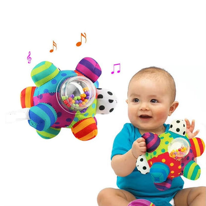 Fun Baby Rattle Toy with Soft Textures and Sounds - Halri