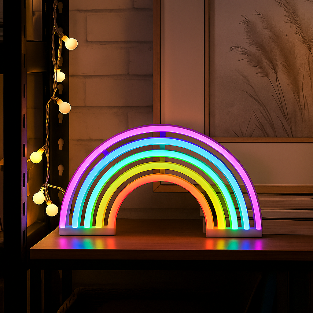Colorful LED Bedroom Lamp with Dimmable Settings - Halri