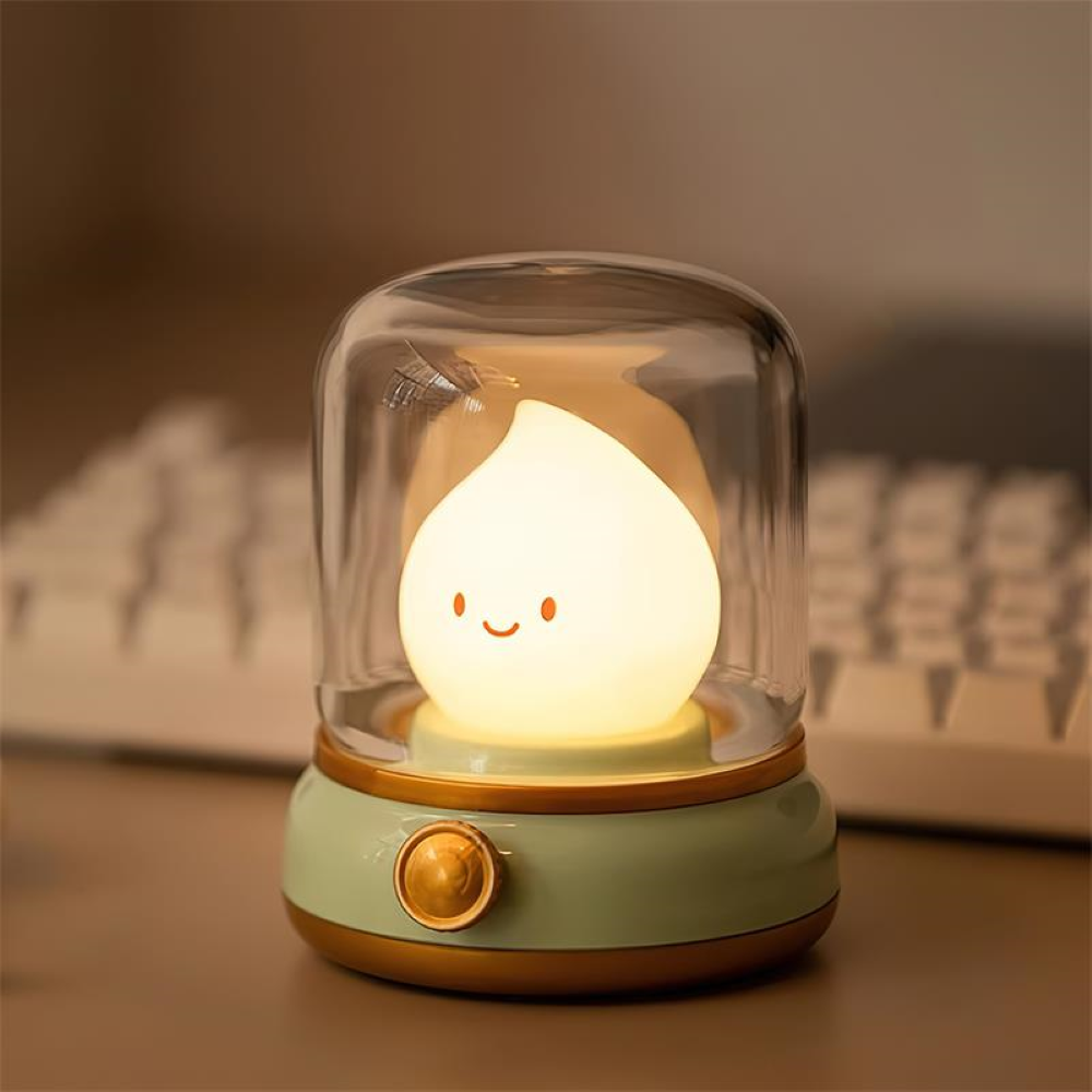 Small LED Table Lamp with Dimmable Warm Glow - Halri