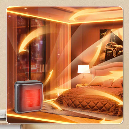 Compact Wall Mounted Electric Heater with Thermostat and Timer – 800W Space-Saving Design for Instant Warmth 3