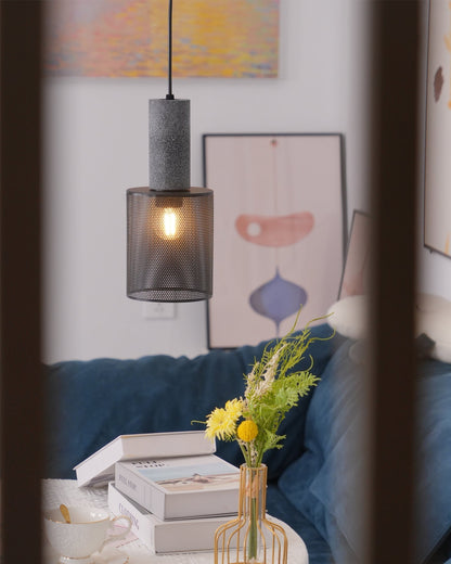 Sleek Metal Hanging Ceiling Light