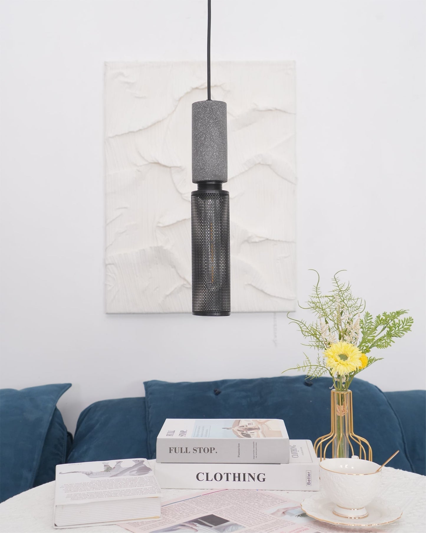 Sleek Metal Hanging Ceiling Light