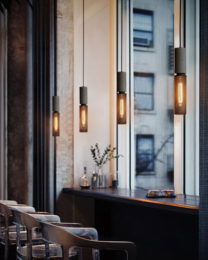Sleek Metal Hanging Ceiling Light