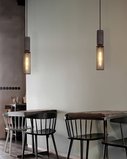 Sleek Metal Hanging Ceiling Light