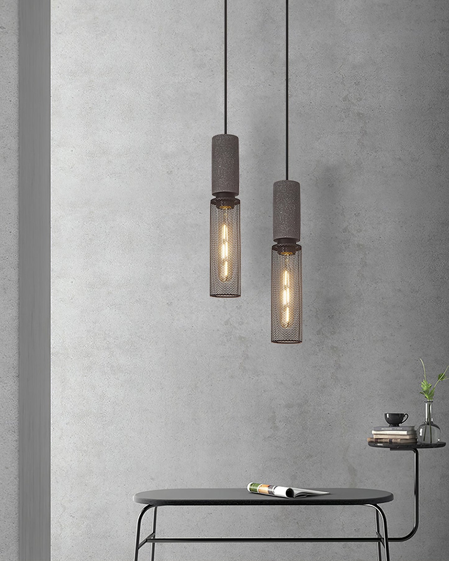 Sleek Metal Hanging Ceiling Light