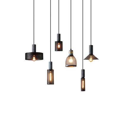 Sleek Metal Hanging Ceiling Light