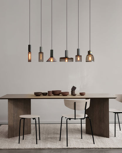 Sleek Metal Hanging Ceiling Light