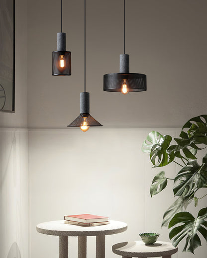 Sleek Metal Hanging Ceiling Light