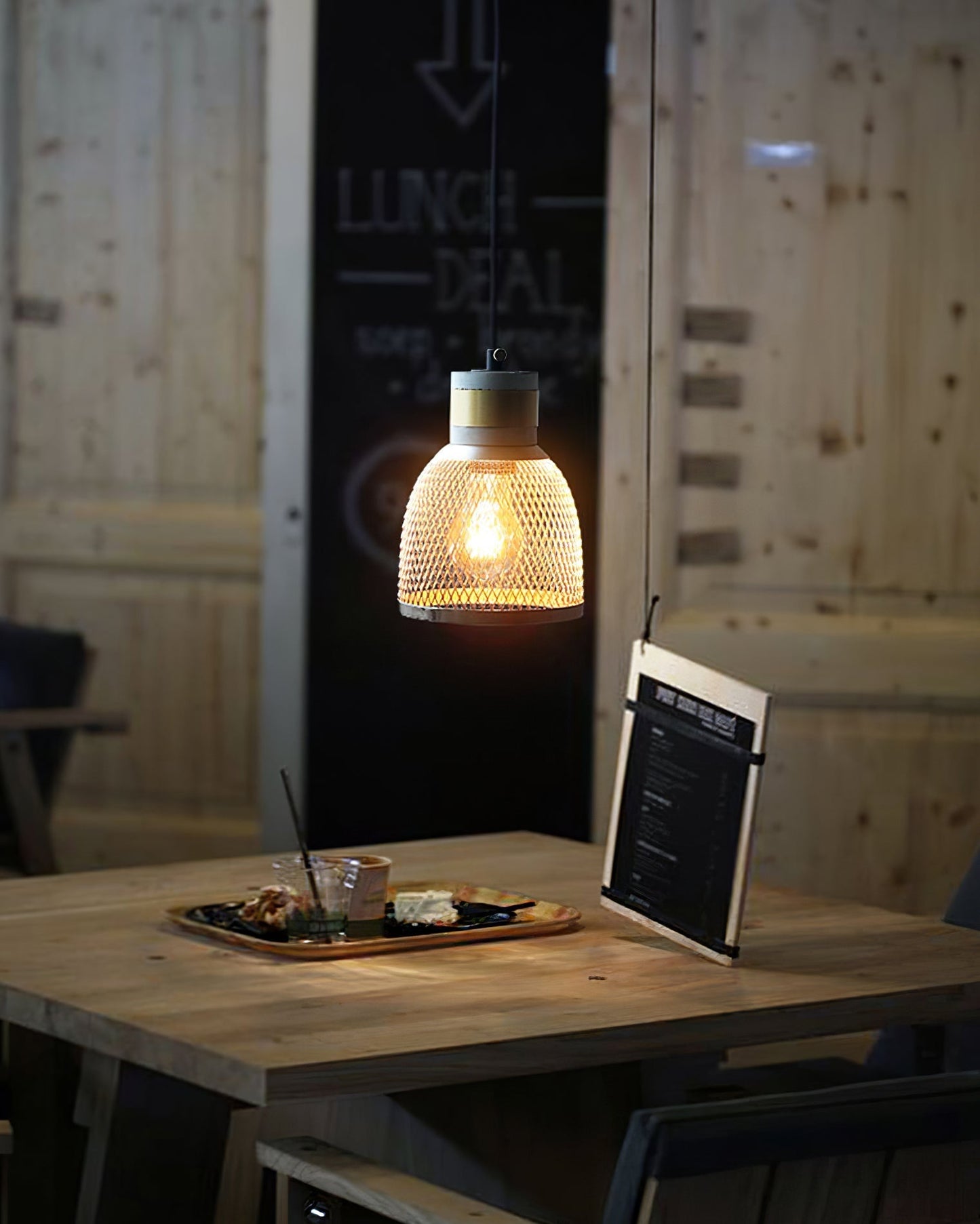 Sleek Metal Hanging Ceiling Light