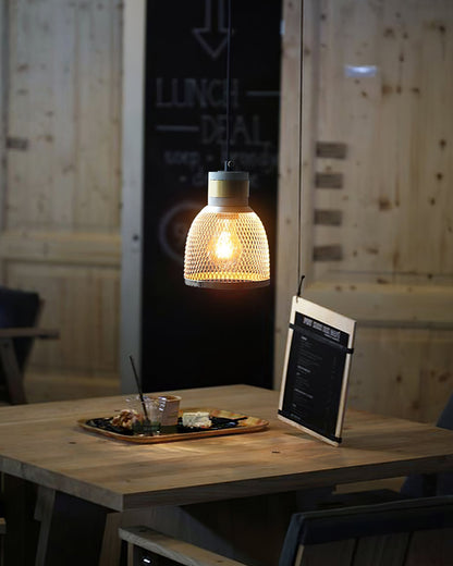 Sleek Metal Hanging Ceiling Light