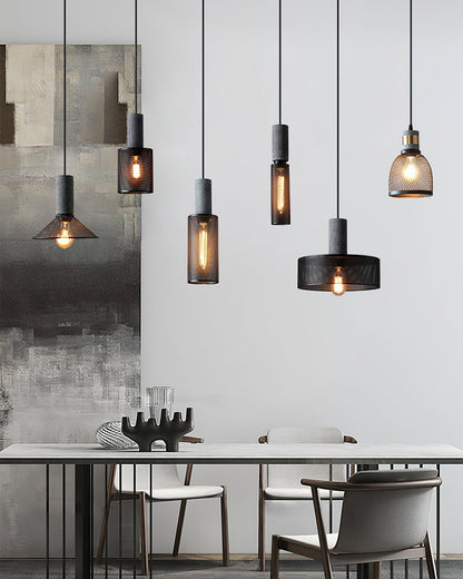 Sleek Metal Hanging Ceiling Light