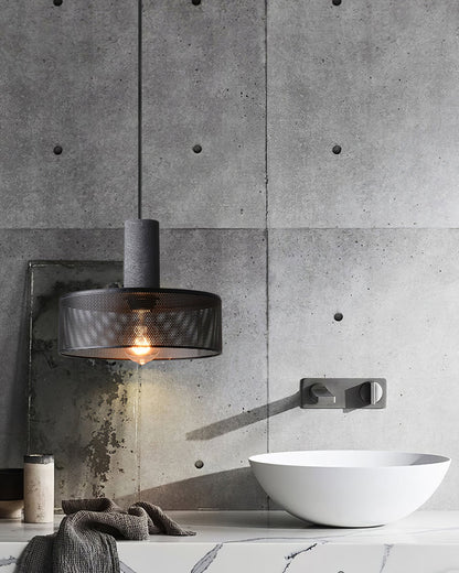 Sleek Metal Hanging Ceiling Light