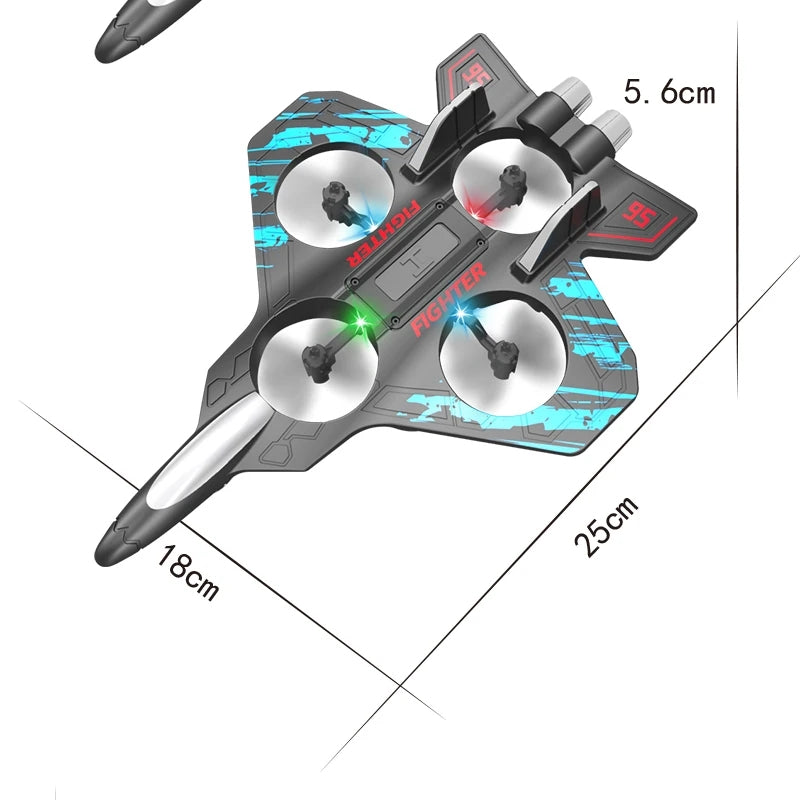 Control Fighter Electric With Stunt & Hovering, Multi-Color LED, Windproof, USB Rechargeable for Ages 14+