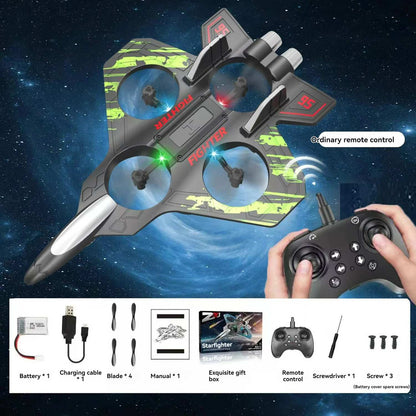 Control Fighter Electric With Stunt & Hovering, Multi-Color LED, Windproof, USB Rechargeable for Ages 14+