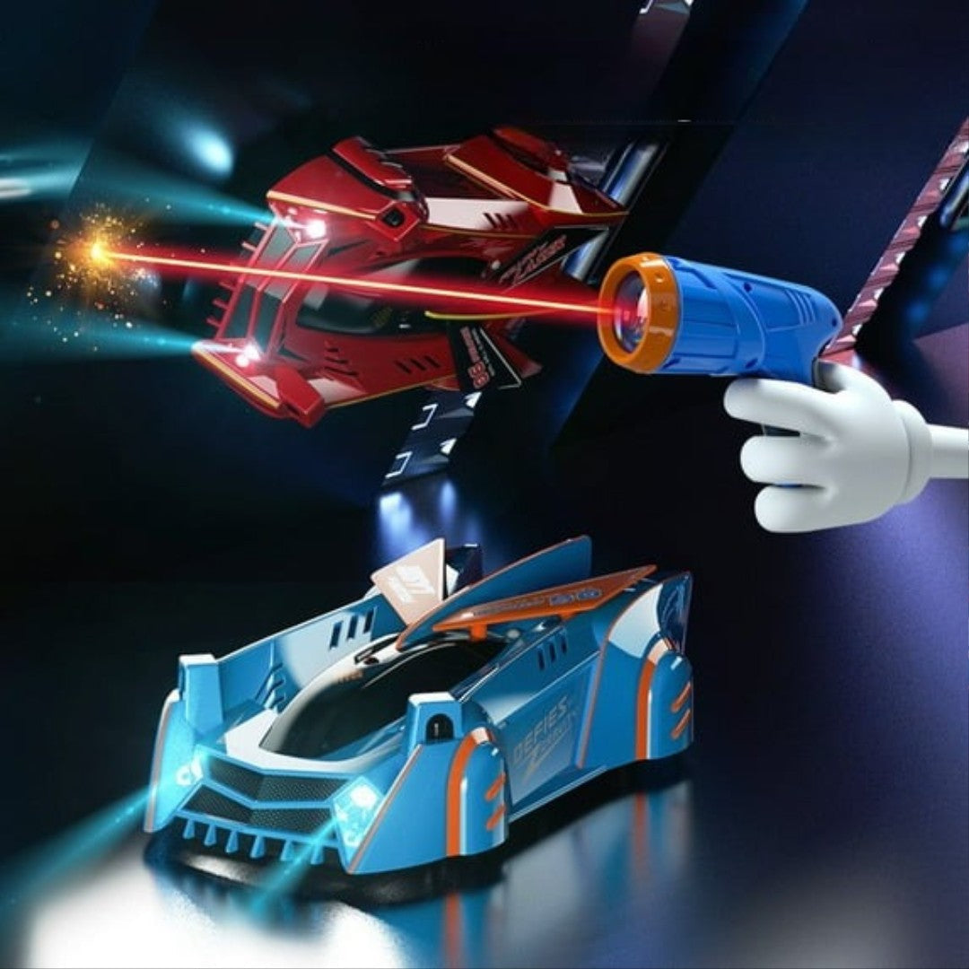 Fun Remote Control Wall Climber Car with LED Lights - Halri