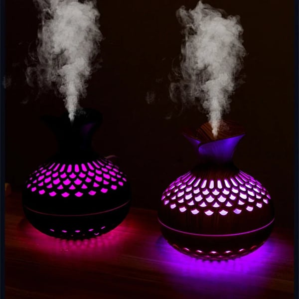 Cool Mist Humidifier for Bedroom – Elegant Wood Design, Essential Oil Compatible, Quiet Operation, Air Humidifier for Improved Air Quality 4