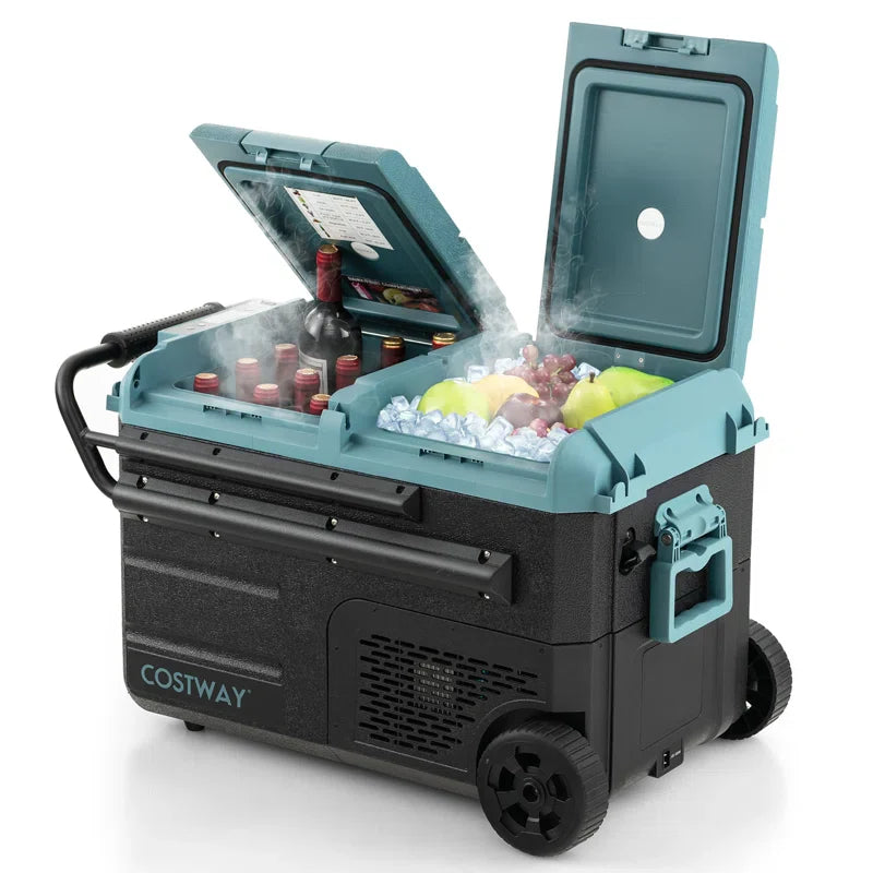 Compact Portable Car Fridge Freezer Cooler Box - Halri